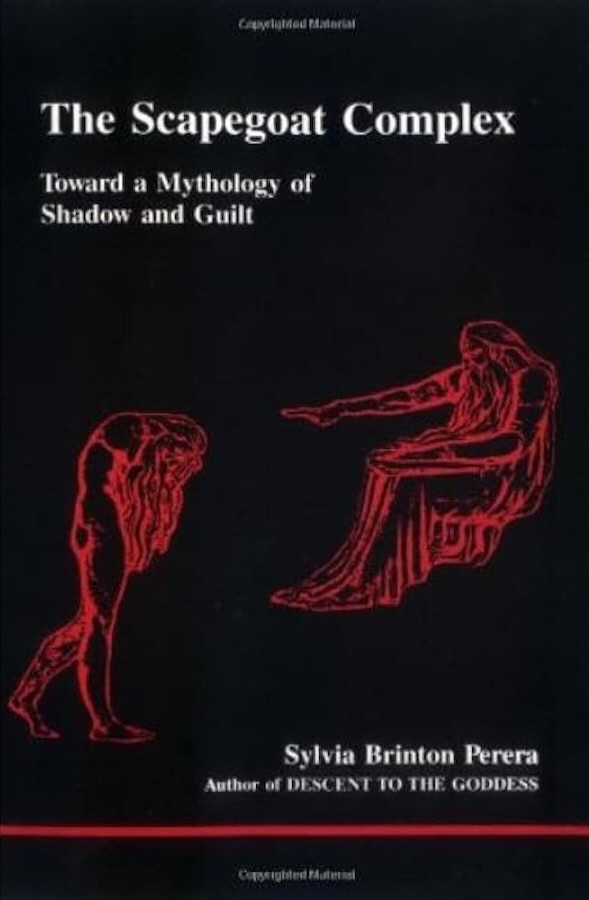 The cover of the book, The Scapegoat Complex.
